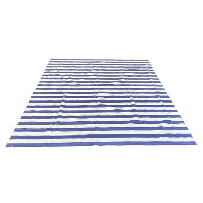 NWT BLUE & WHITE FLAT WEAVE CARPET | â€œVersaâ€ With ABC carpet tag. - l. 13 x w. 10 ft

