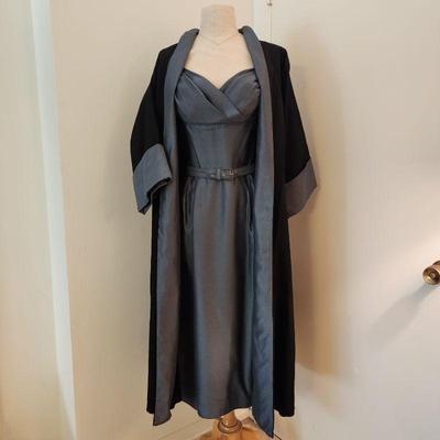 Stunning bombshell wiggle dress with matching swing coat.
