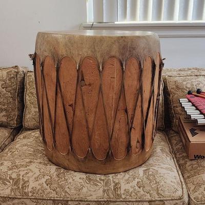 Large wood and skin drum