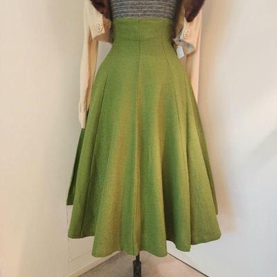 Vintage high waisted circle skirt