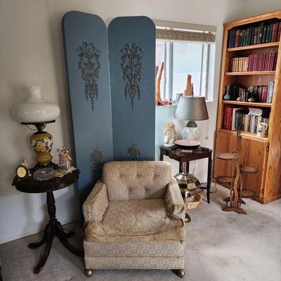 Antique chair, half of large vintage/antique room divider