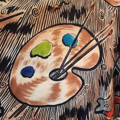 Stunning Carmona paint pallet circle skirt (adjustable size)