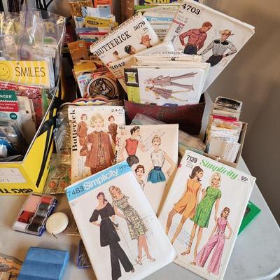 Sample of the vintage sewing patterns