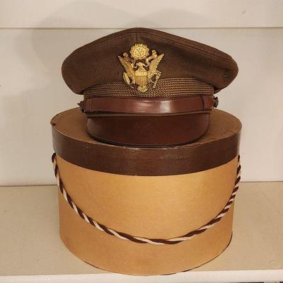 WWII American officer's army air force visor cap
