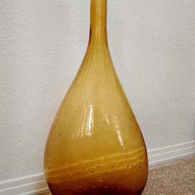 1958 or 1959 Blenko controlled bubble blown glassvase