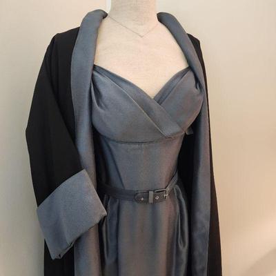 Stunning bombshell wiggle dress with matching swing coat.