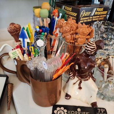 Vintage swizzle sticks and drink stirrers