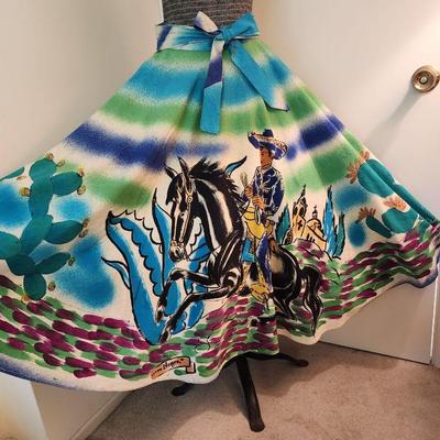 Vintage "Guerro Negro" Mexican circle skirt.
