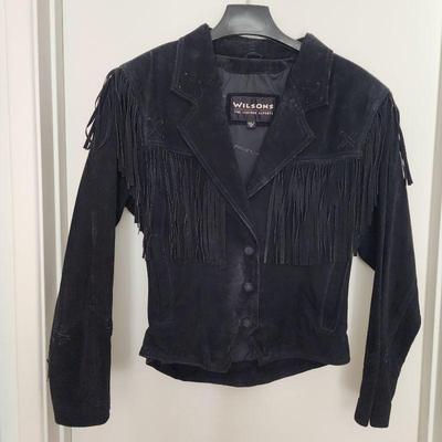 Vintage Wilson leather ladies suede fringe jacket