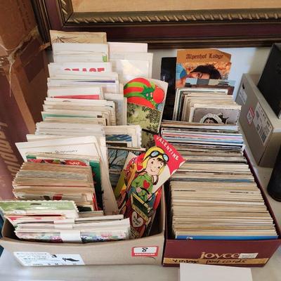 Vintage real photo post cards, vintage greeting cards