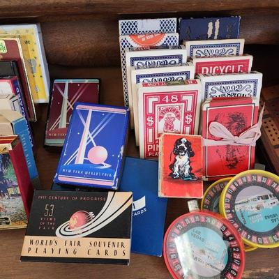 Old world's fair playing cards.