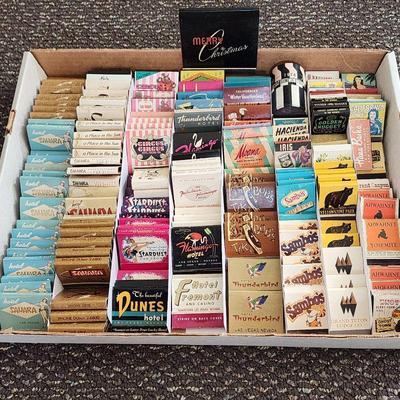 Vintage matchbooks: Sands casino, Sahara casino, Dunes Casino, Sambos, Trader Vics, National Parks and more