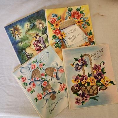Sample of vintage greeting cards