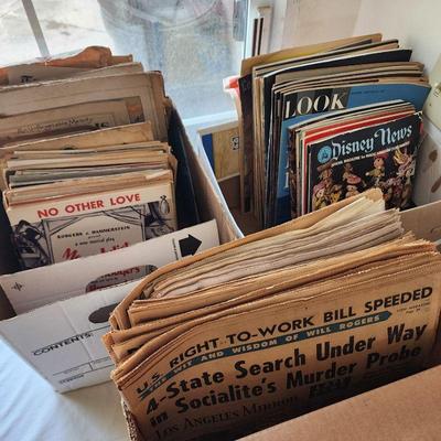 Vintage ephemera - magazines and newspapers