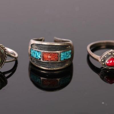 Native American sterling rings
