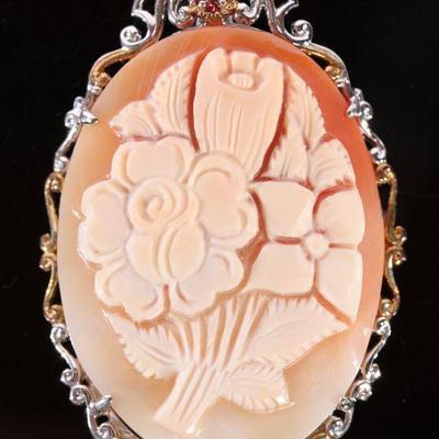 Carved Cameo Brooch