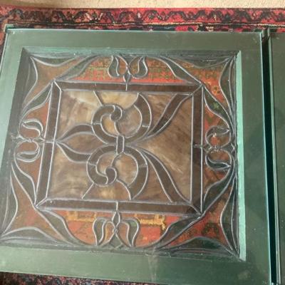 Window from Swiss church made into a table