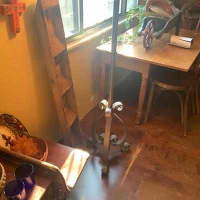 Heavy iron floor lamp, 