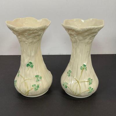 Belleek vases
