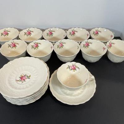Spode Billingsley Cups & Saucers