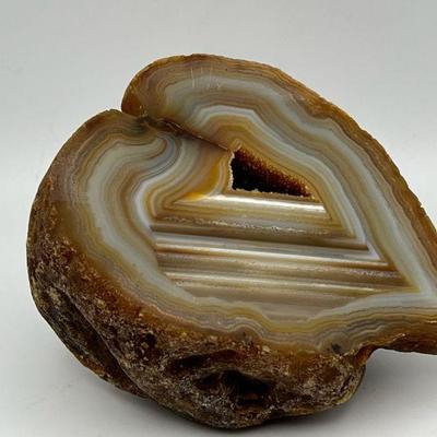 Agate Geode Half