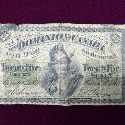 Antique Canadian Currency