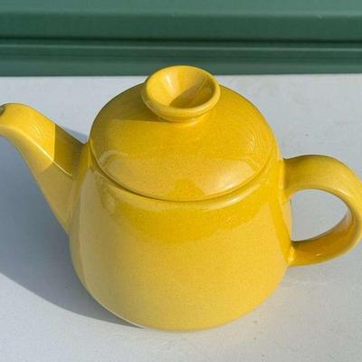 Yellow Teapot by Frankoma