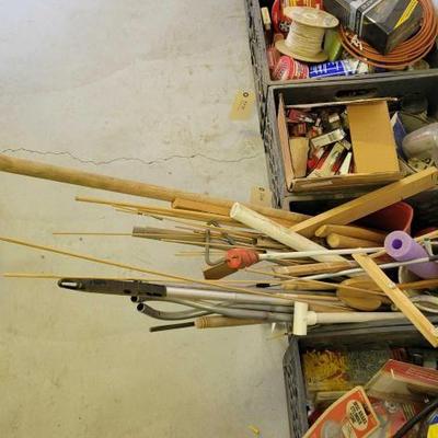 #5068 â€¢ PVC Pipe, Wood Sticks, Wooden Handles, Metal Handles, & More
