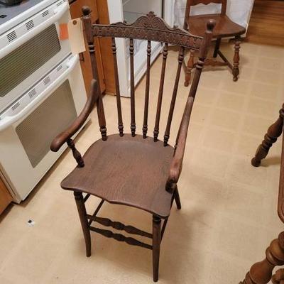 #1204 â€¢ Antique Wooden Chair

