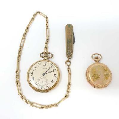 #512 â€¢ (2) 10k Gold Waltham Pocket Watches
