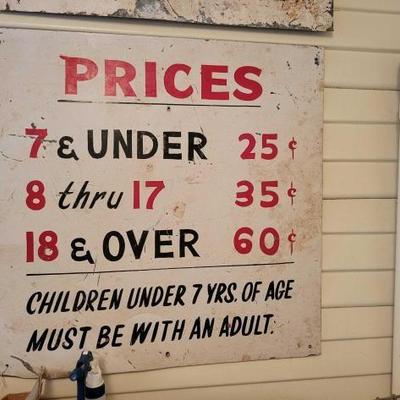 #1908 â€¢ Metal Price Sign
