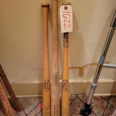 #1622 â€¢ Vintage Wooden Baseball Bats
