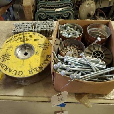 #5184 â€¢ Caution Tape, Brush, Bolts, Nuts, Washers, and Wire
