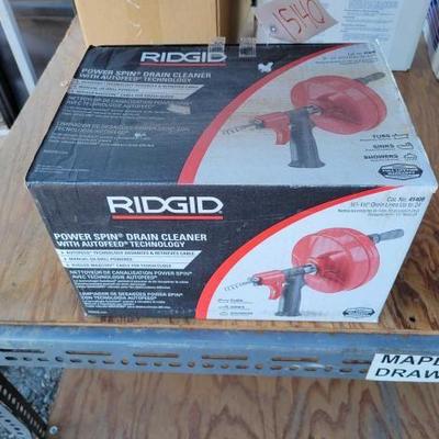 #15140 â€¢ Ridgid Power Spin Drain Cleaner with Autofeed

