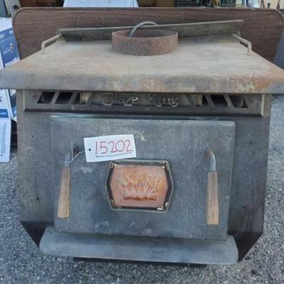 #15202 â€¢ Blaze King Cast Iron Wood Stove
