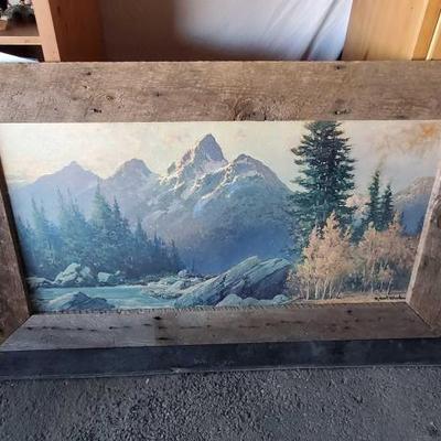 #10012 â€¢ Rustic Vintage 1970's Robert Wood Print
