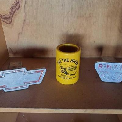 #10042 â€¢ (2) Tow Hitch Covers and "Ski the River Cozie
