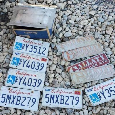 #15306 â€¢ (5) Liscense Plates & (4) Trailer Plates
