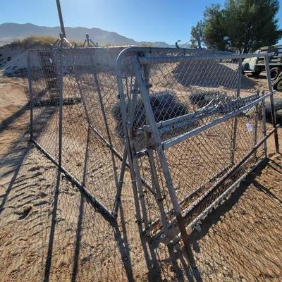 #12 • 5 Chain Link Gate Sections and 1 Steel Pole Fence Section
