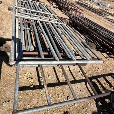 #244 â€¢ Eight Assorted Corral Panels
