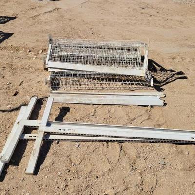 #1926 â€¢ Metal Grocery Store Rack with Shelving
