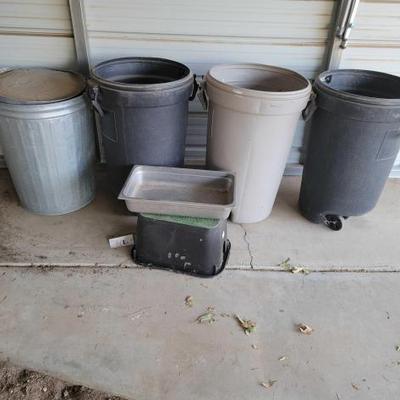 #3114 â€¢ 4 Trash Cans, Irrigation Control Valve Cover, Hotel Pan
