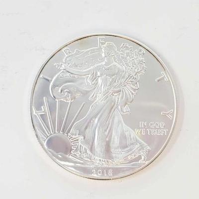 #524 â€¢ 2018 American Silver Eagle Dollar
