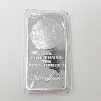 #491 â€¢ SilverTowne .999 Fine Silver Bar, 10ozt
