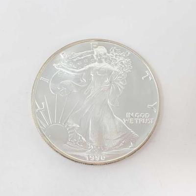 #584 â€¢ 1990 American Silver Eagle Dollar
