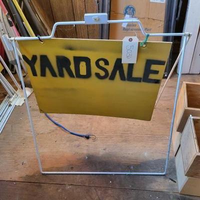 #5036 â€¢ 7 Yard Sale Signs.
