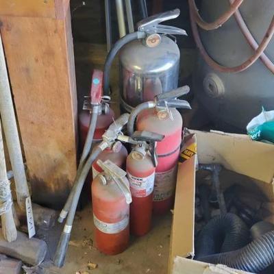 #1256 â€¢ (6) Fire Extinguishers

