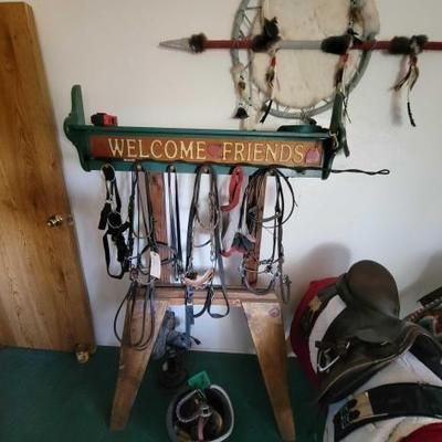 #868 â€¢ Horse Tack Rack
