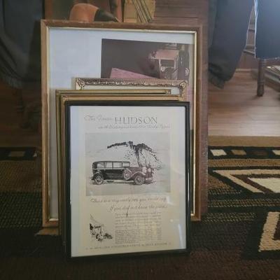 #860 â€¢ 7 Automobile Framed Artwork
