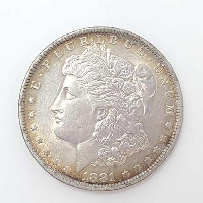 #672 â€¢ (3) Morgan Silver Dollars (1881), (1884), (1878)

